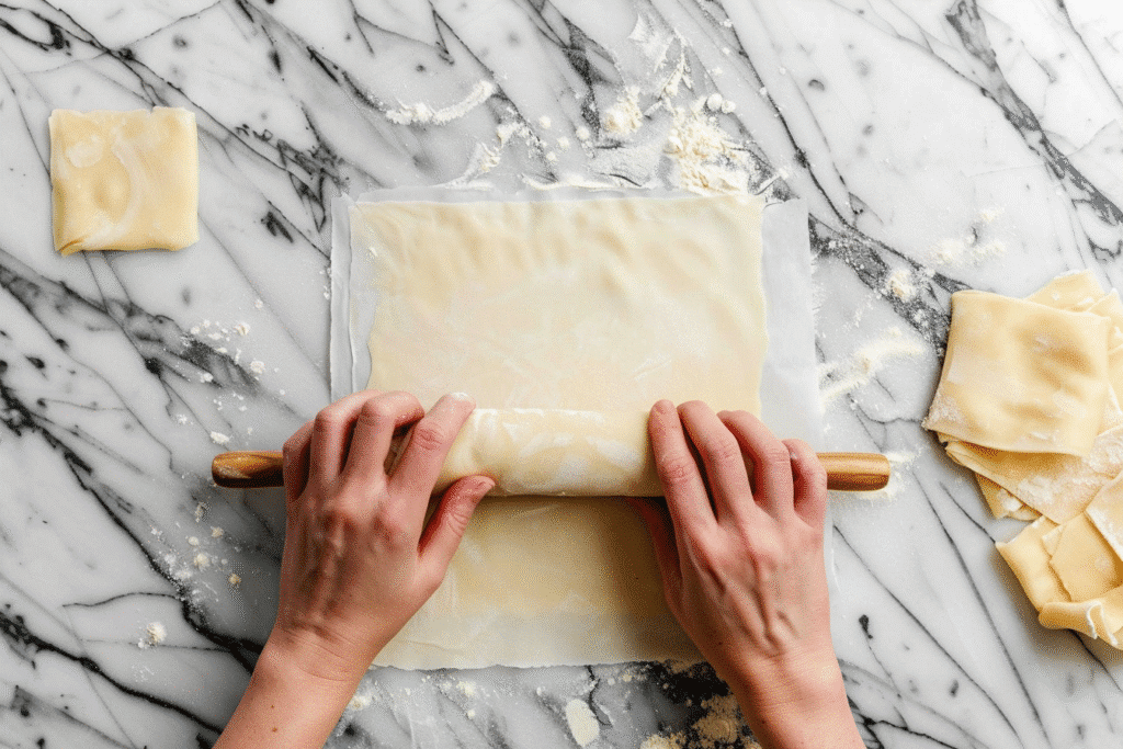 Wonton Gluten Free Wrappers: Easy Homemade Recipe That Really Works 8 Rolling gluten free wonton dough