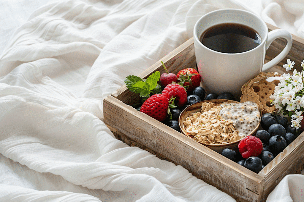 Vegan Gluten Free Recipes: Easy, Delicious Ideas for Every Meal 4 omarmachllal Rustic wooden breakfast tray with gluten free oa 3a3b1c2e 749b 4905 8adb 49556a71a2c9 0