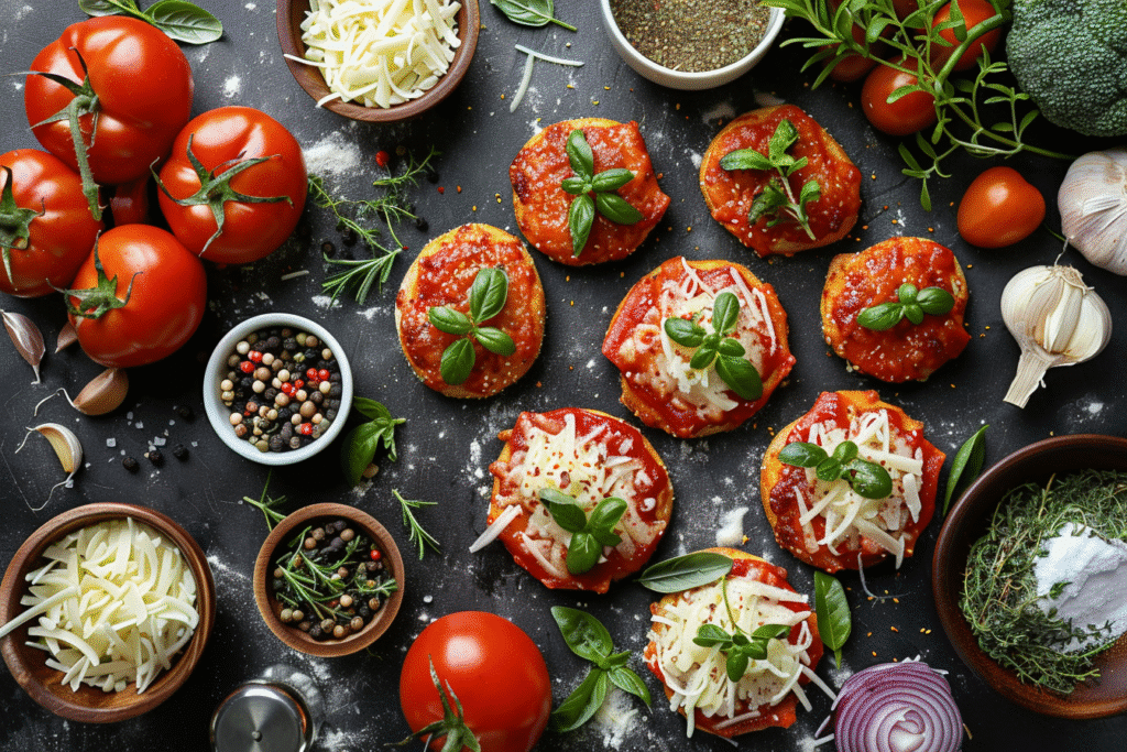 Gluten Free Bagel Bites Pizza: Simple Homemade Recipe + Tips 11 omarmachllal Styled shot of gluten free bagel bites pizza wit 3c2a512a bb3f 4536 921b 17fb3583dbd9 0