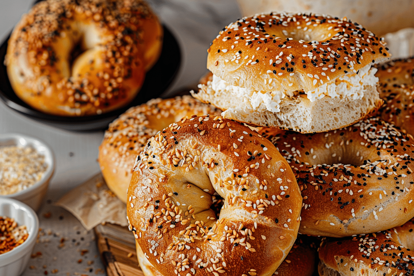 gluten free cottage cheese bagels fresh baked